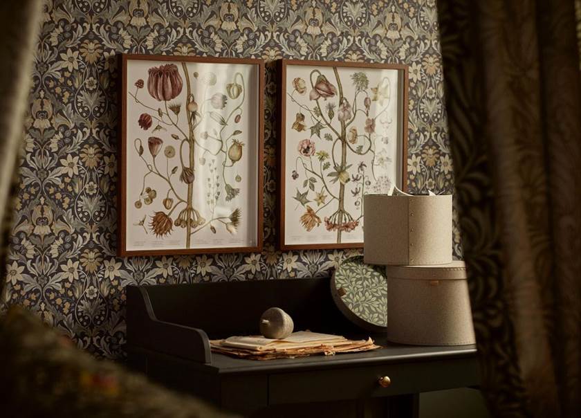 Floral wallpaper and prints