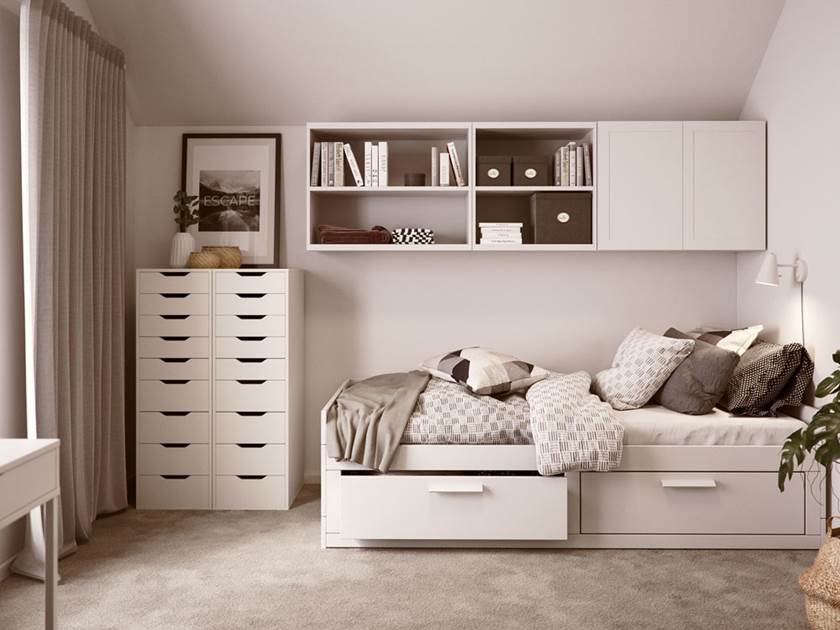 BoKlok 2 bed house bedroom BoKlok 2 bed house bedroom
