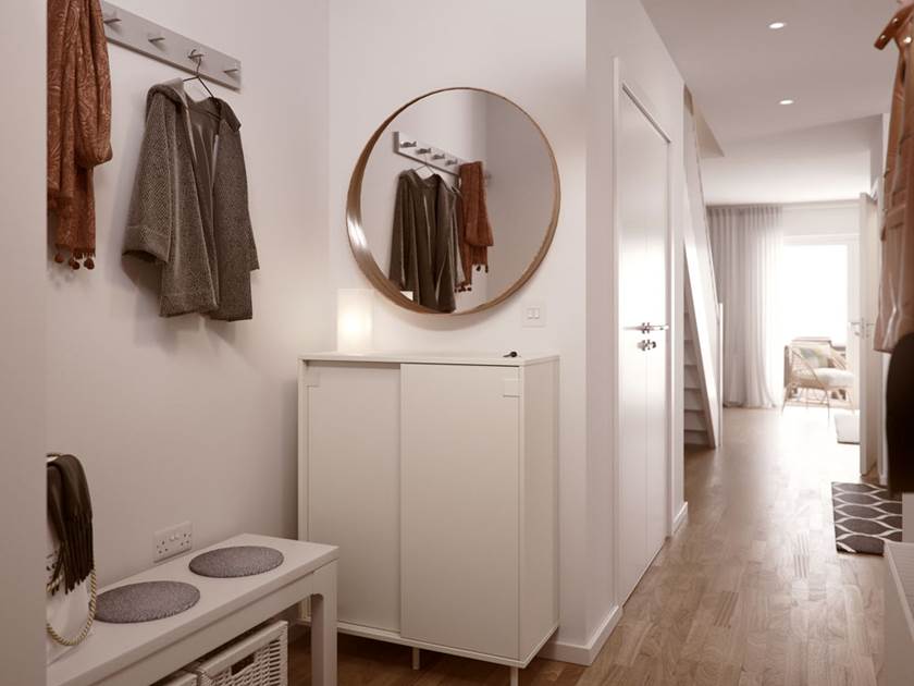 BoKlok 2 bed house hall way BoKlok 2 bed house hall way