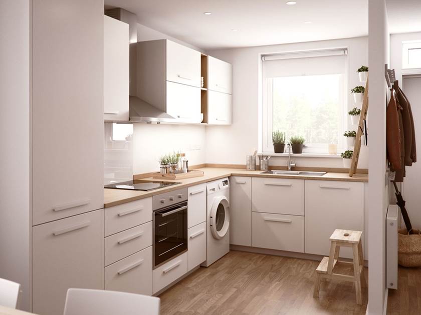 BoKlok 2 bed house kitchen