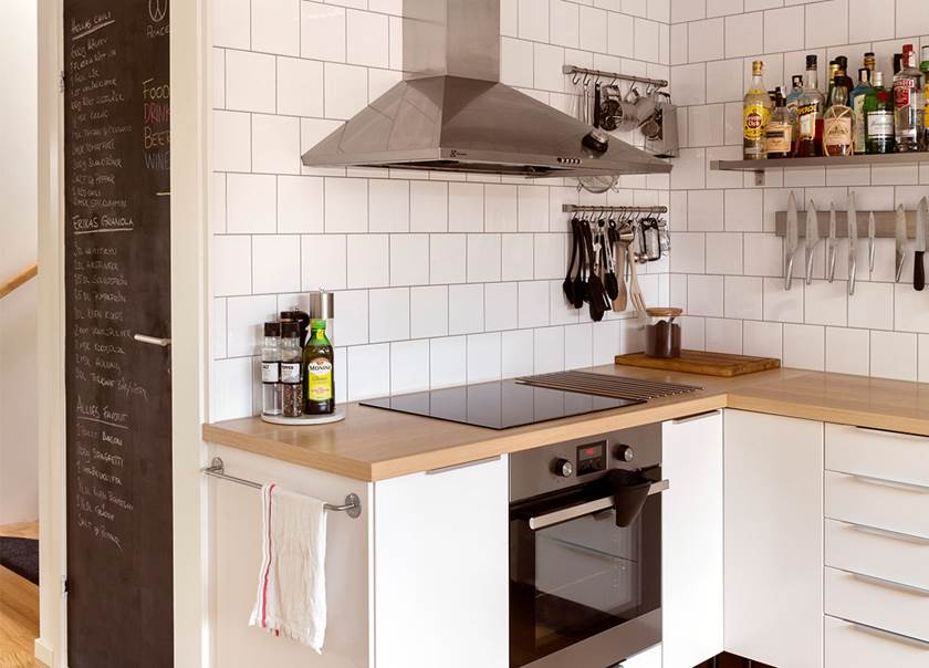 Kitchen in the home of Hellström-Kjellström family. 