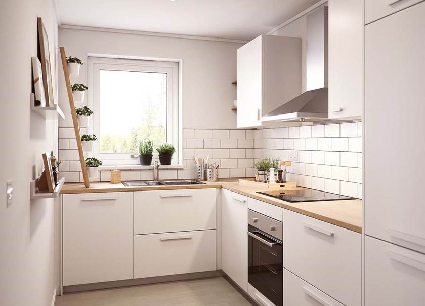 BoKlok 2 bed apartment kitchen