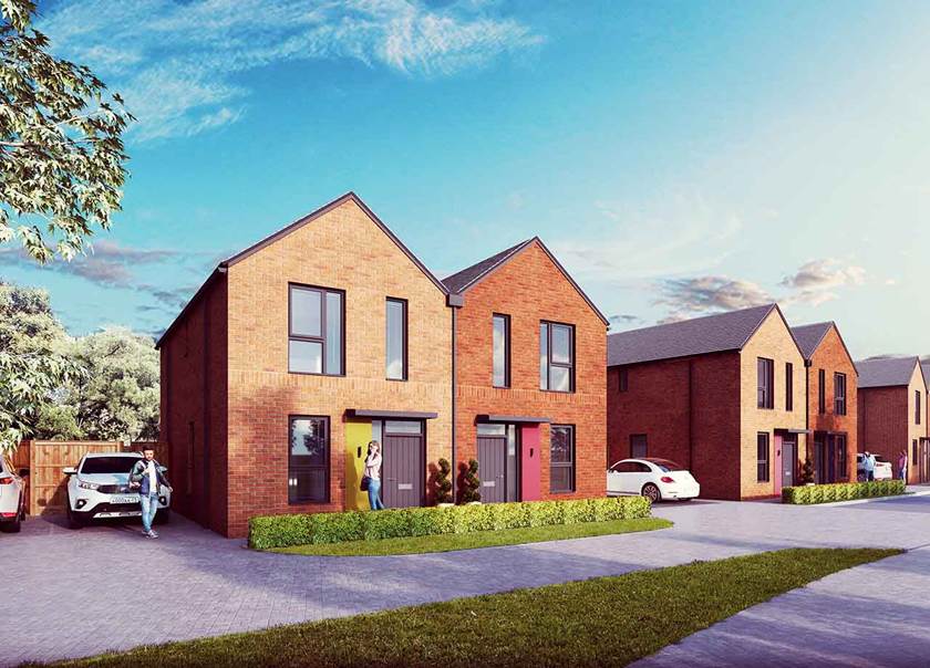 Illustration image of semi-detached house Illustration image of semi-detached house