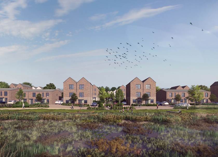 Street scene CGI for proposed new homes in Bridgewater Street scene CGI for proposed new homes in Bridgewater