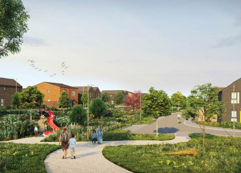 Street scene of proposed new homes in Swindon Street scene of proposed new homes in Swindon