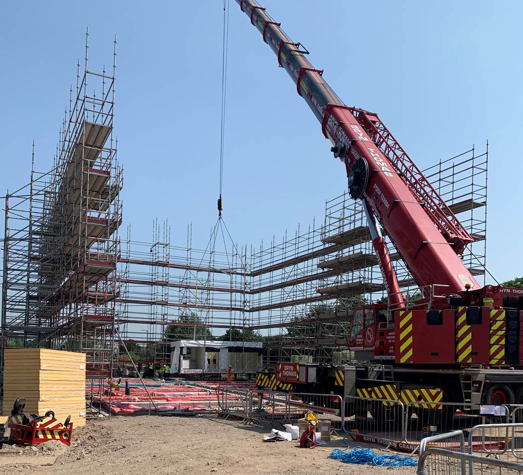  House assembly at BoKlok construction site