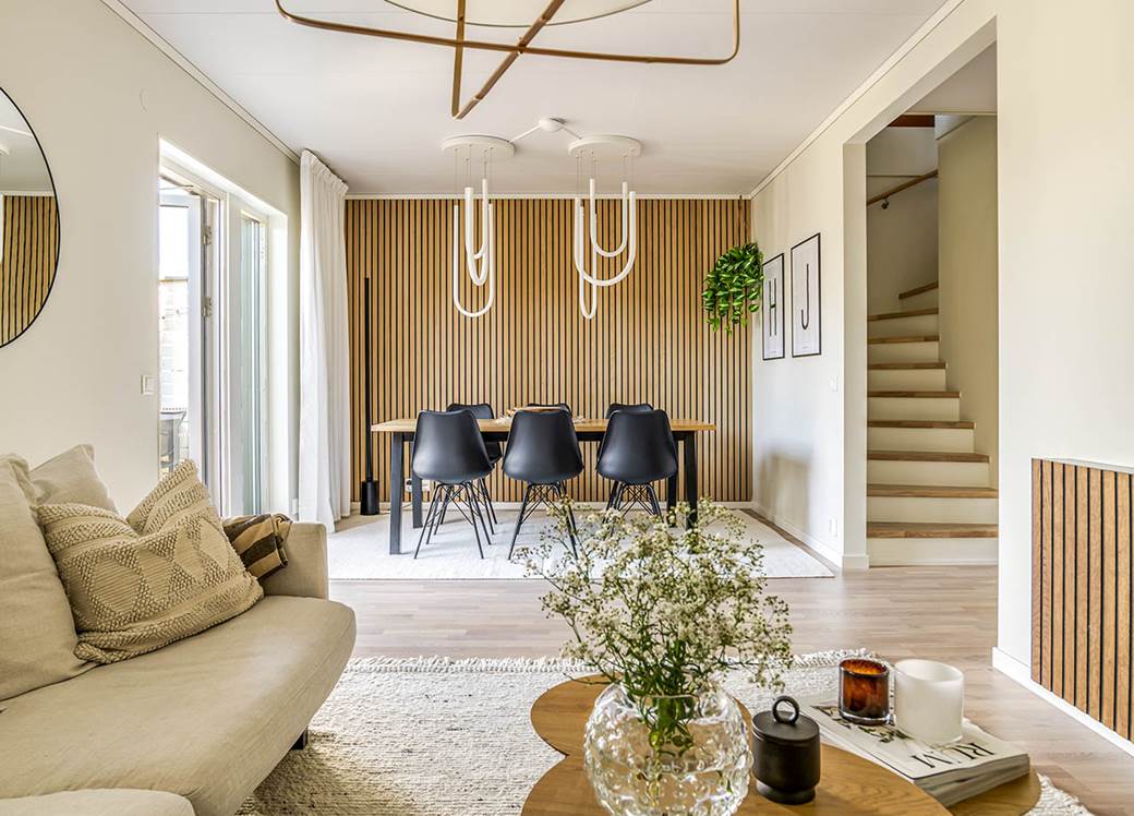 Livingroom in BoKlok home