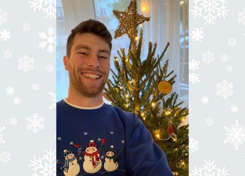 Harry - our Community Engagement Lead - in his favourite Christmas jumper!