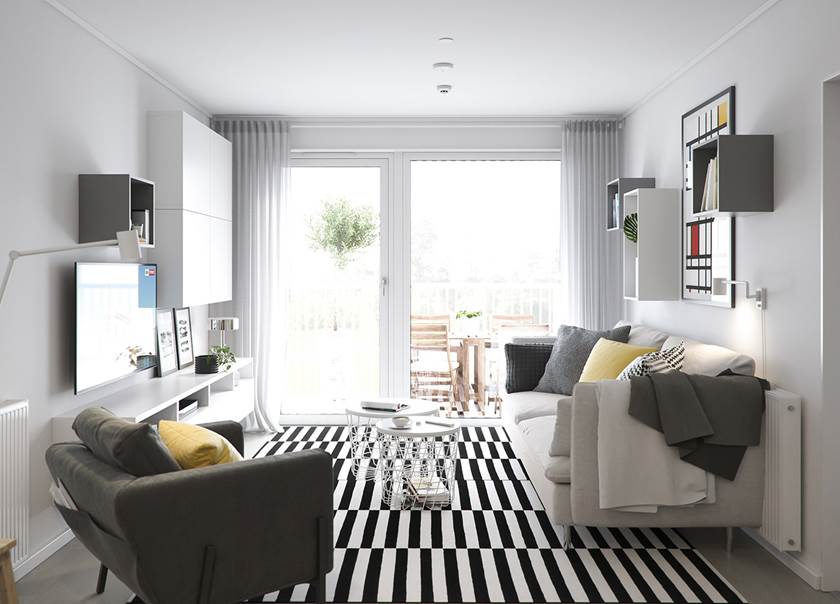 BoKlok apartment lounge BoKlok apartment lounge