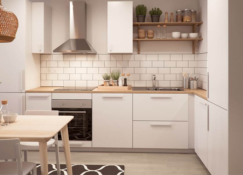 BoKlok 2-bedroom apartment kitchen BoKlok 2-bedroom apartment kitchen