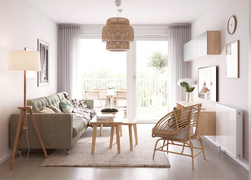 BoKlok 2-bedorom apartment lounge BoKlok 2-bedorom apartment lounge