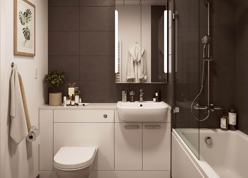 BoKlok 2 bed apartment bathroom BoKlok 2 bed apartment bathroom